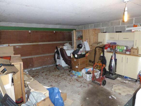 Inside of garage