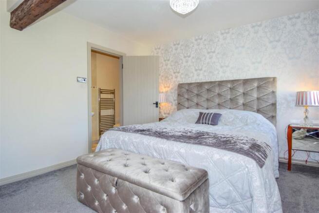 The master bedroom and ensuite