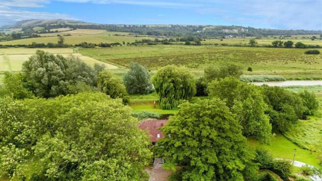 Aerial of Front of House