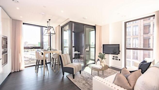 Living Area (curtains open)