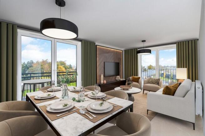cala homes - cgi - apartment - living area