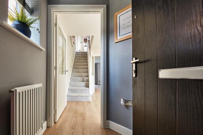 A bright, open hallway that feels instantly inviting