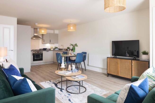 Marsworth House kitchen and lounge apartment