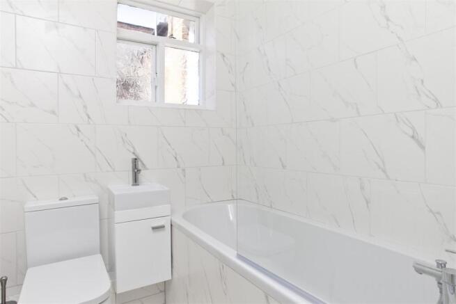 Fully tiled bathroom