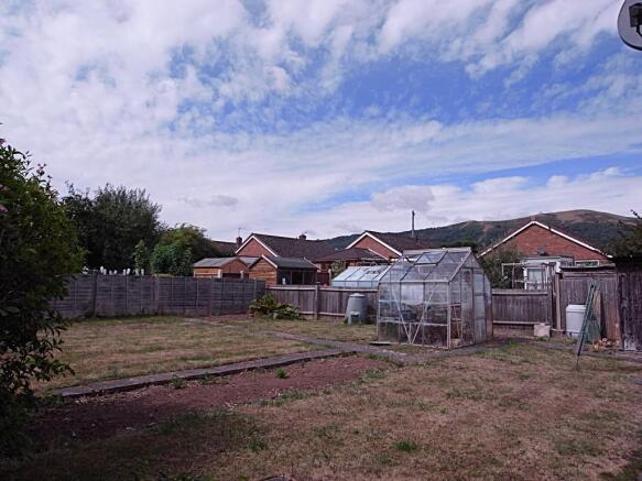 Rear of property