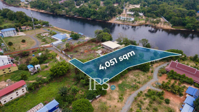 4,051 Sqm Land For Sale - Along Preaek Tuek Chu, Kampot Province