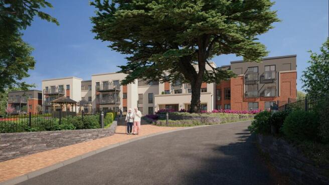 Artist Impression of the front of Orchid Place