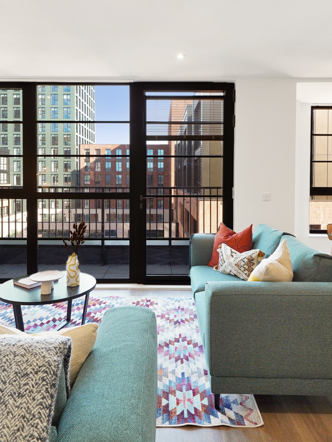 Private balcony available