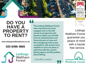 Get brand editions for Lettings Waltham Forest, Walthamstow