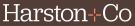 Harston&Co, London Estate Agent Logo