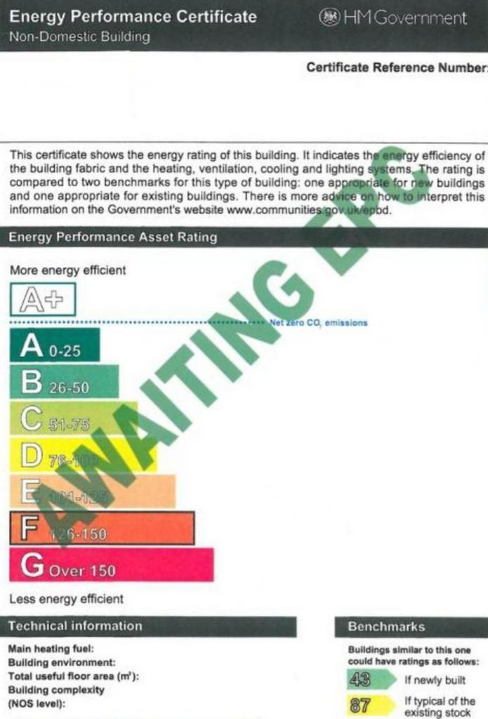 Energy performance certificate: Ask agent