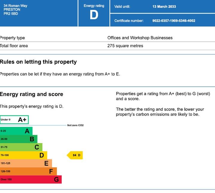 Energy performance certificate: Ask agent