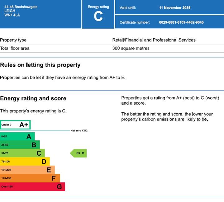 Energy performance certificate: Ask agent