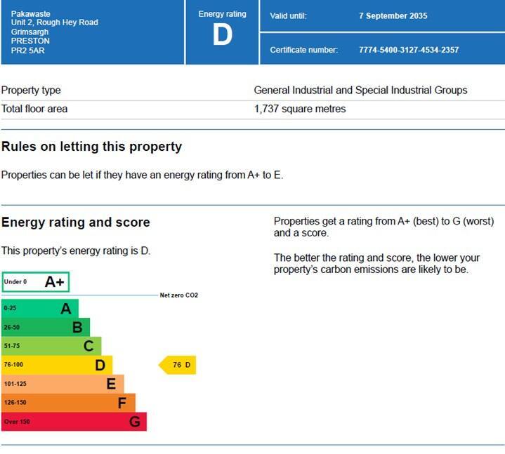 Energy performance certificate: Ask agent