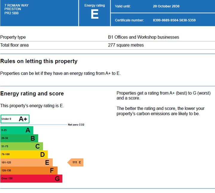 Energy performance certificate: Ask agent