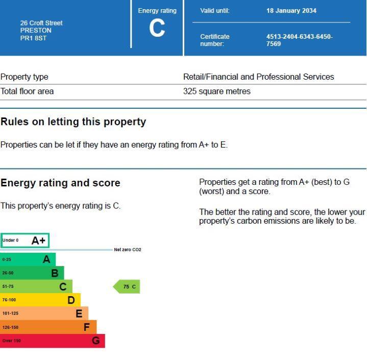 Energy performance certificate: Ask agent