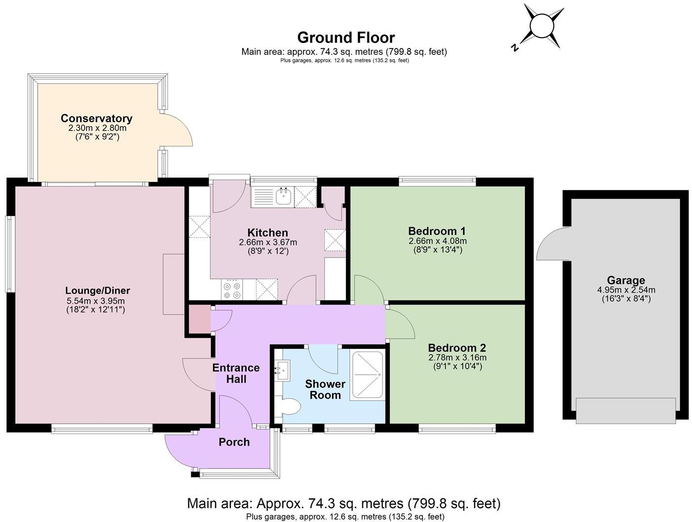 Caroline Close, Whitstable floorplan