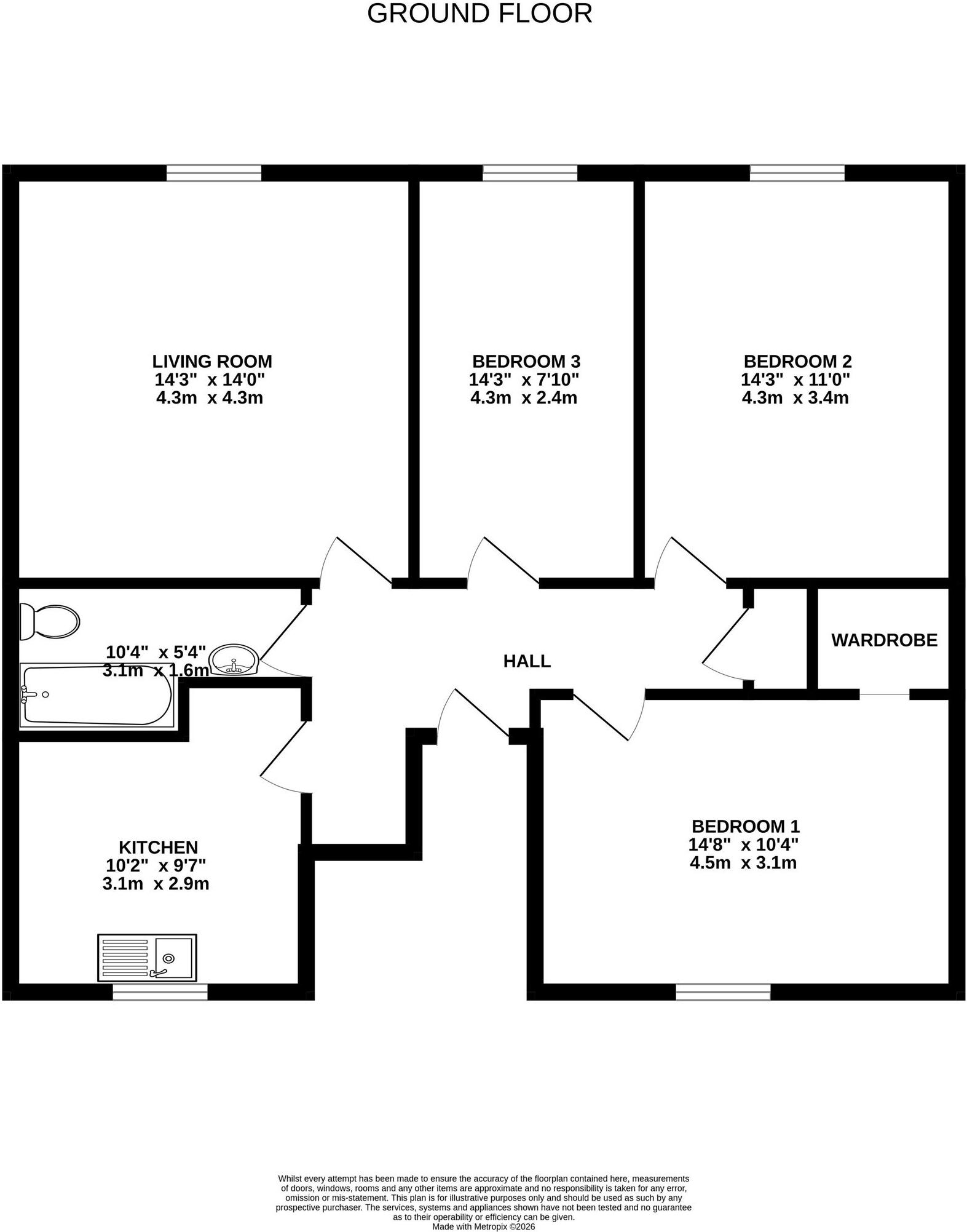 Ridge Court, Longridge floorplan