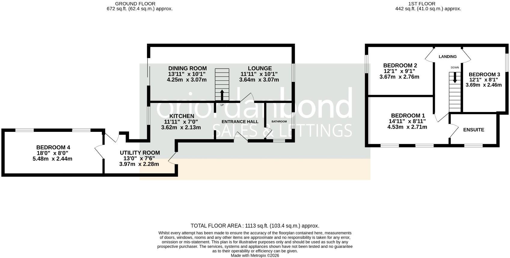 Reynard Way, Kingsthorpe, Northampton NN2 floorplan