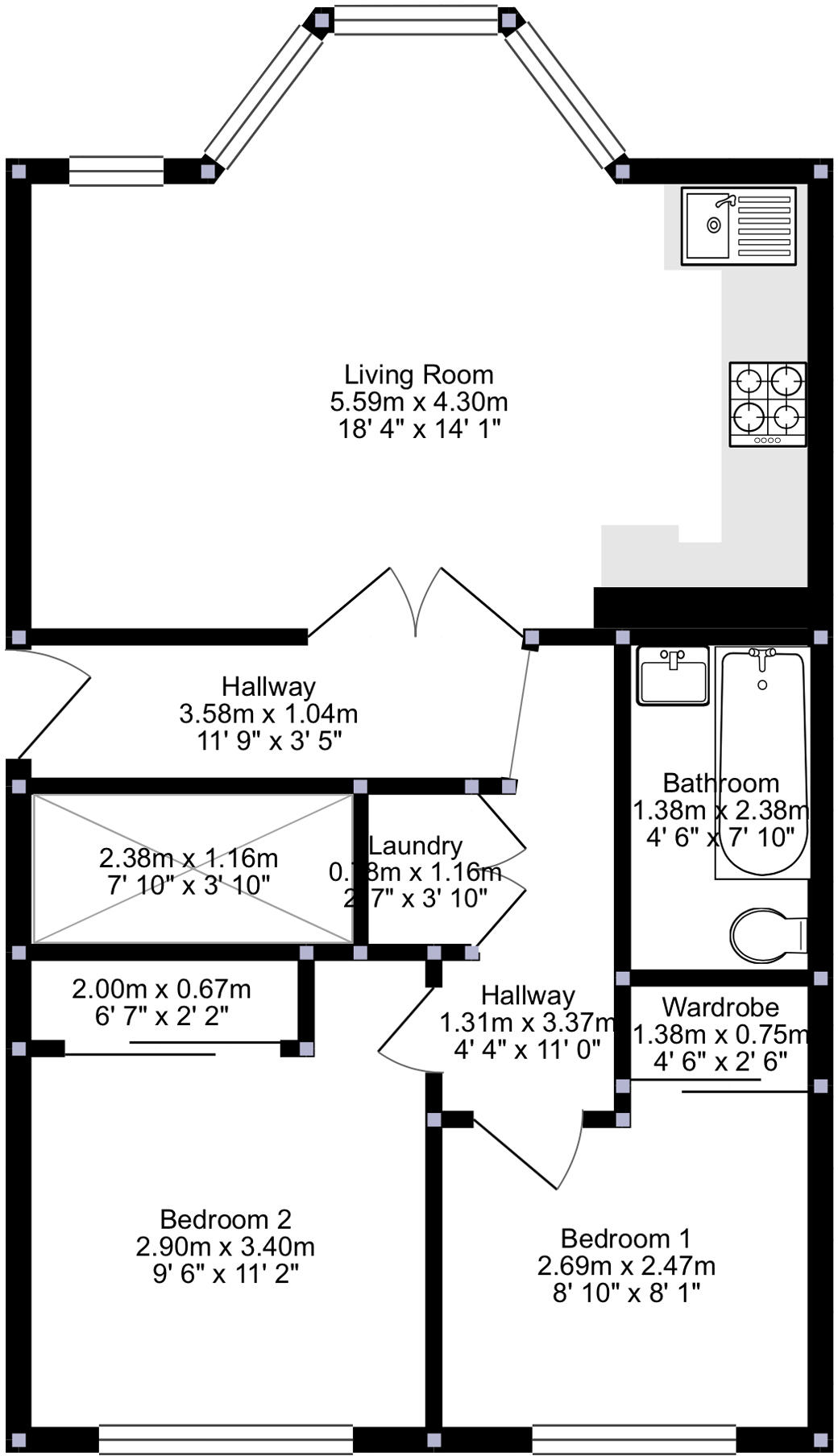 Woodriffe Road, Leytonstone, London, E11 floorplan
