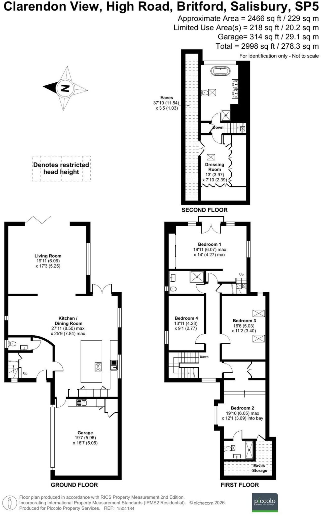 2, Clarendon View, High Road, SP5 floorplan