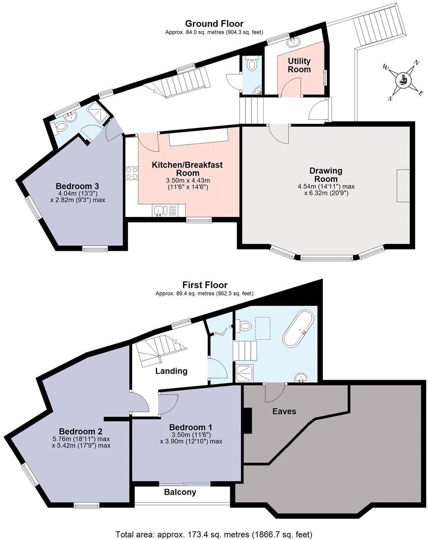 Vicarage Hill, Dartmouth, Devon, TQ6 floorplan