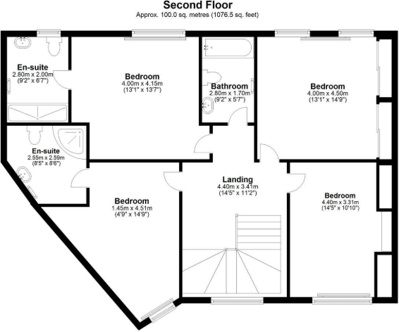 The Square, Fulwell, Sunderland, SR6 floorplan