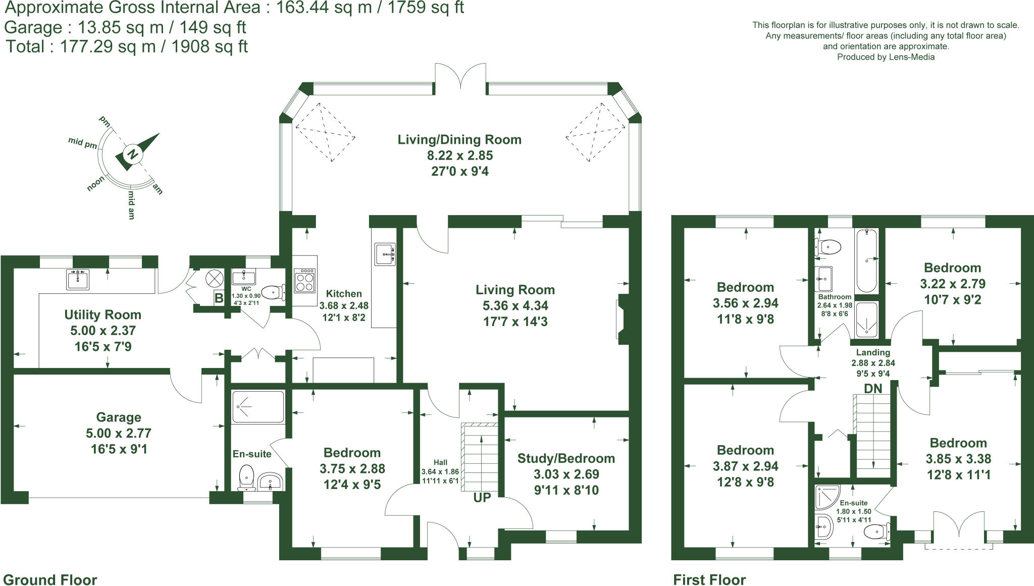 Post Horse Lane, Hornby, Lancaster, Lancashire floorplan