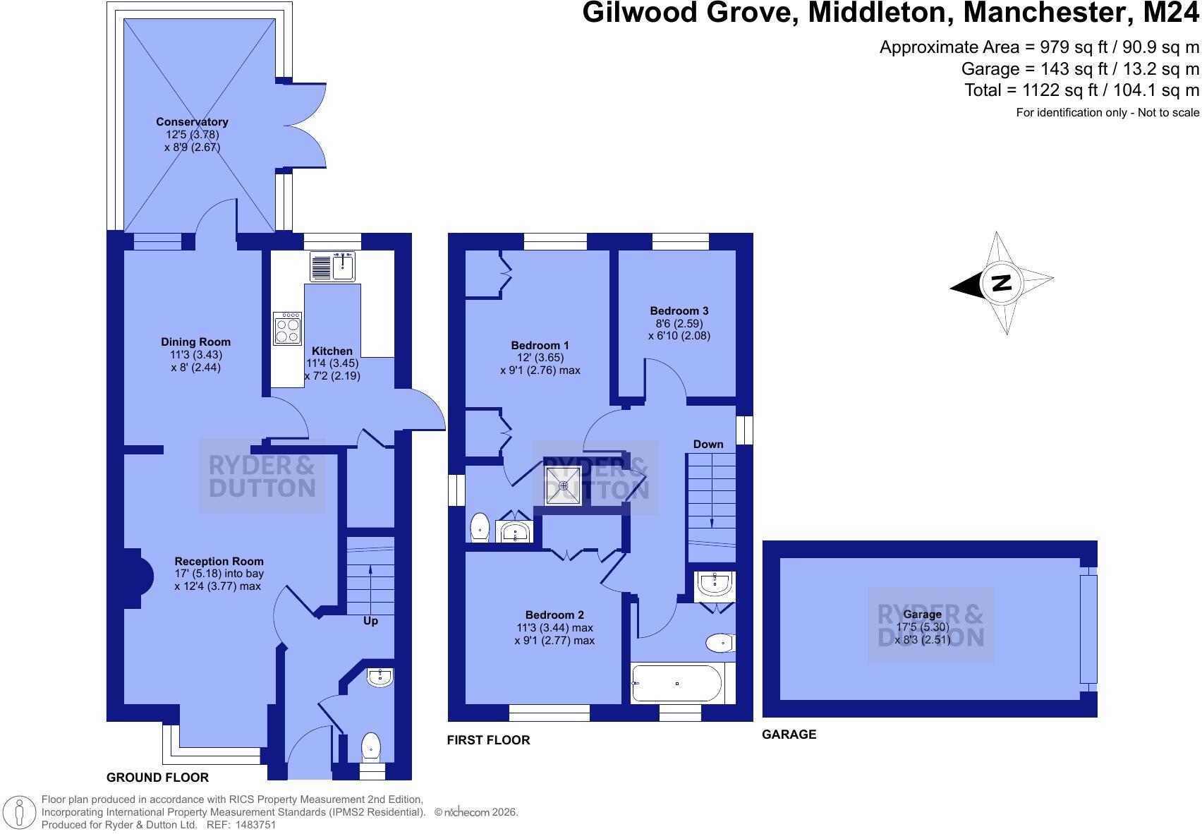 Gilwood Grove, Gladewood, Middleton, Manchester, M24 floorplan