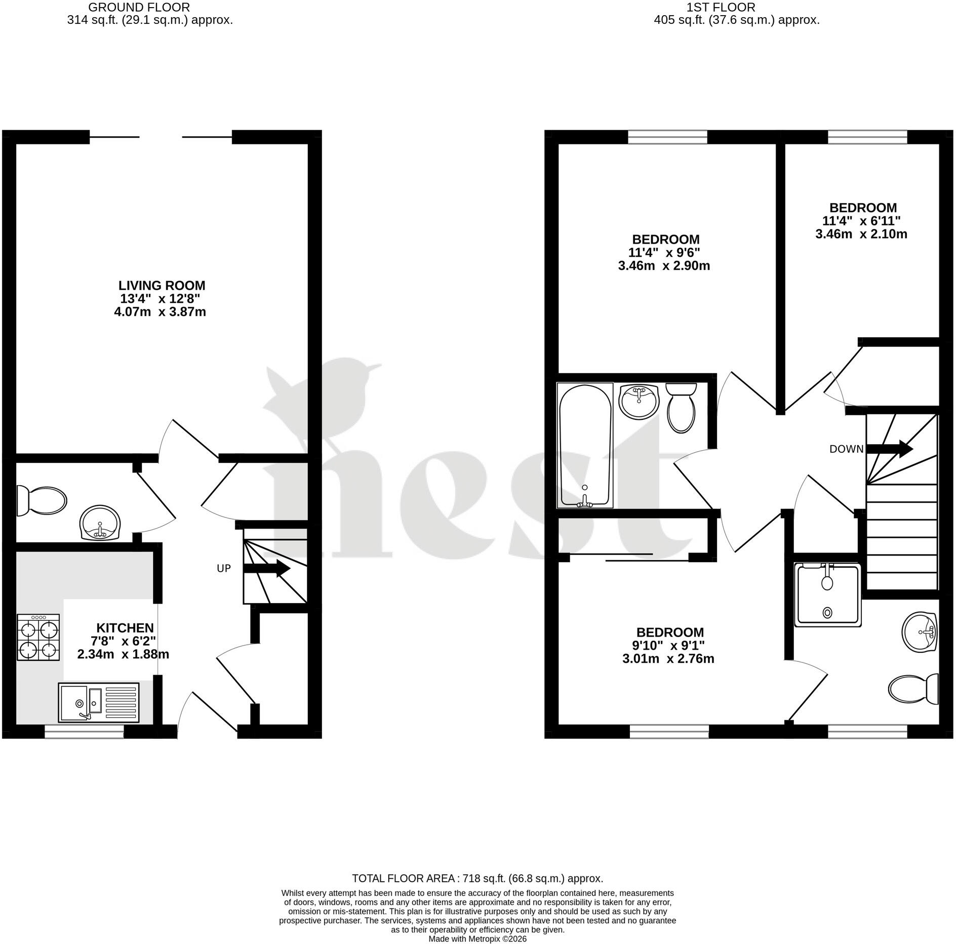Hardys Road, Bathpool, Taunton floorplan
