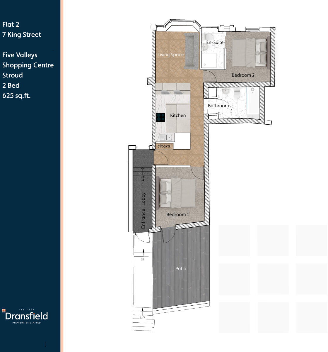 Flat 2, Five Valleys Shopping Centre, Stroud, Gloucestershire, GL5 floorplan