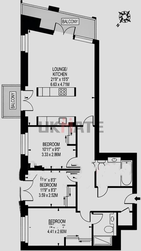 Talisman Tower, 6 Lincoln Plaza floorplan