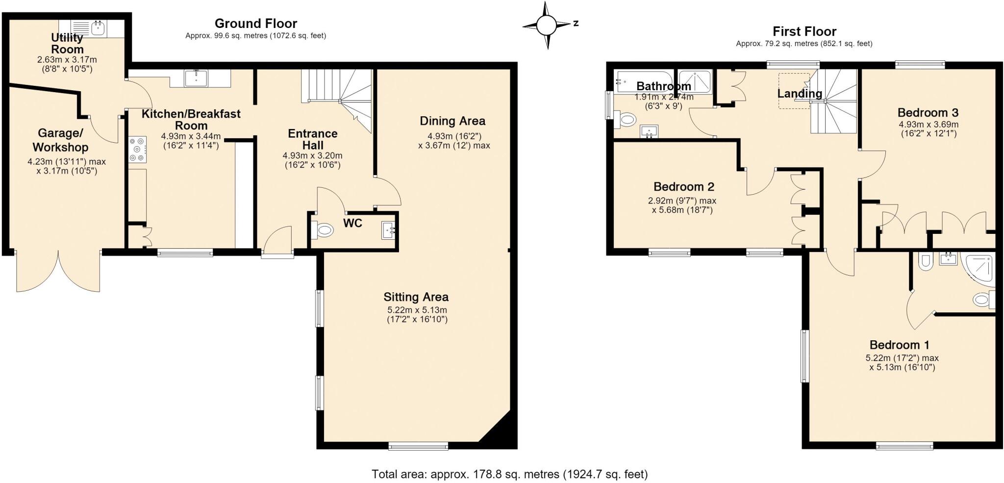 Kestrels, Manor Road, Chagford floorplan