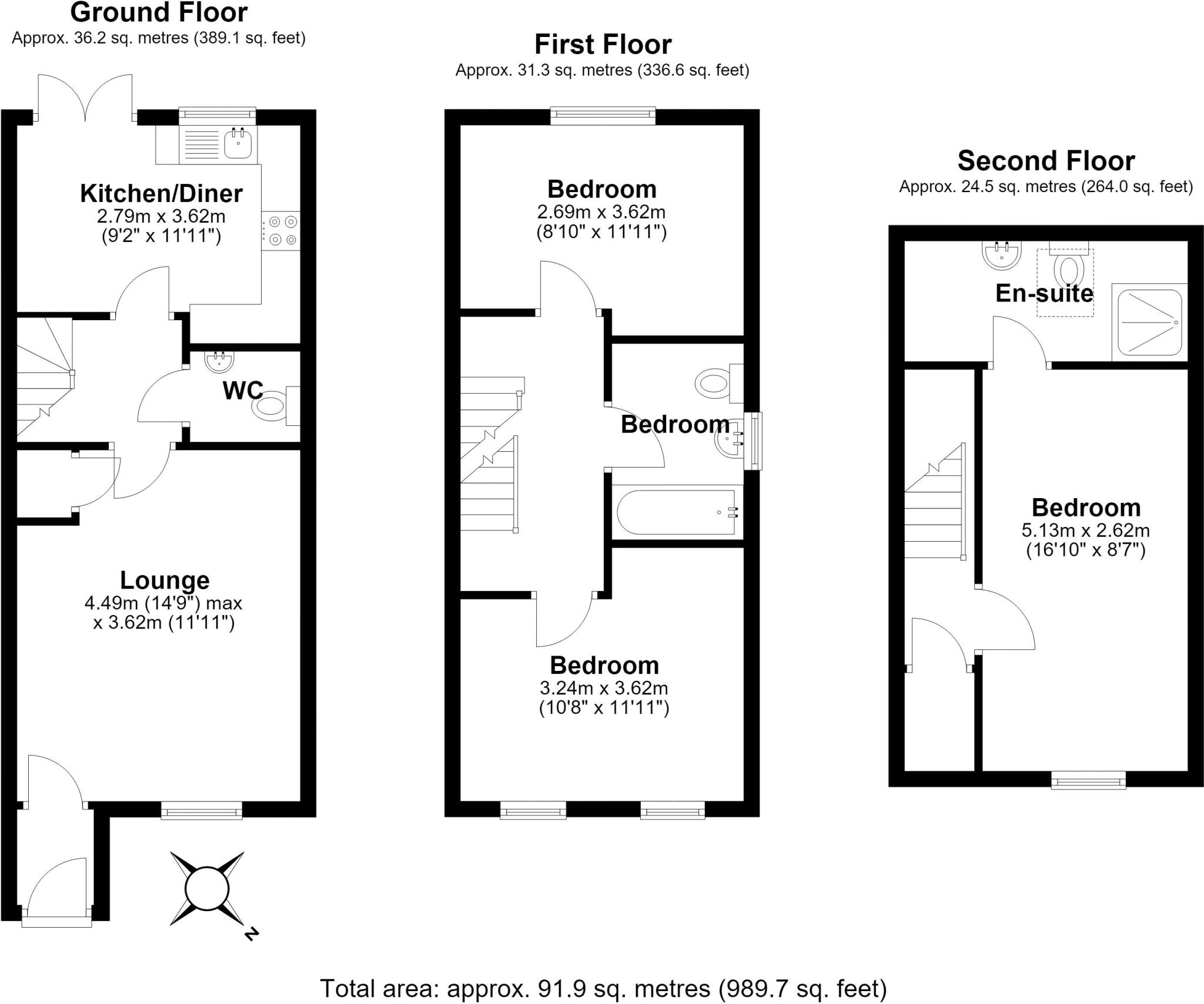 Eunice Way, Lawley Telford floorplan