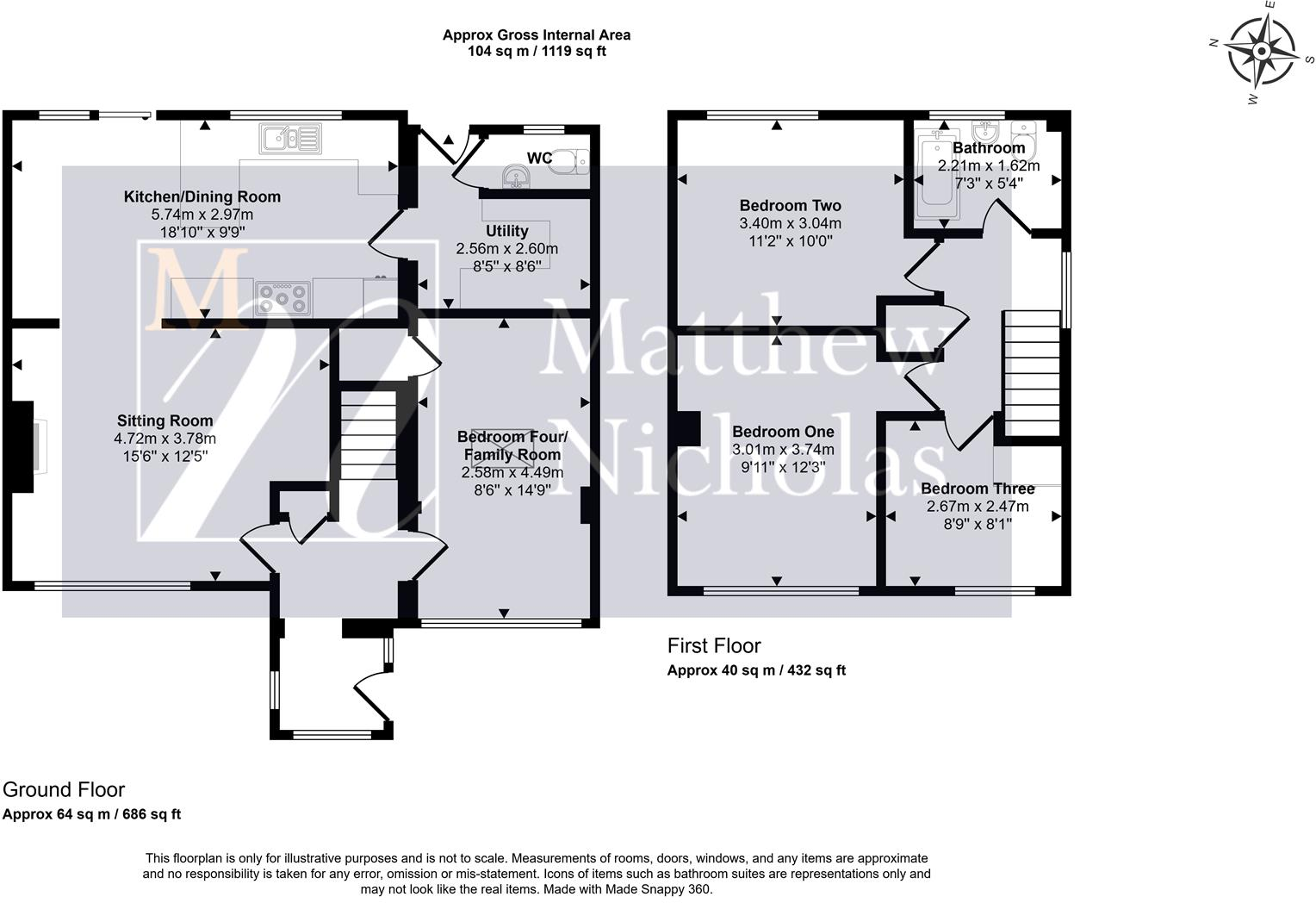 Redwood Close, Irchester, Wellingborough floorplan