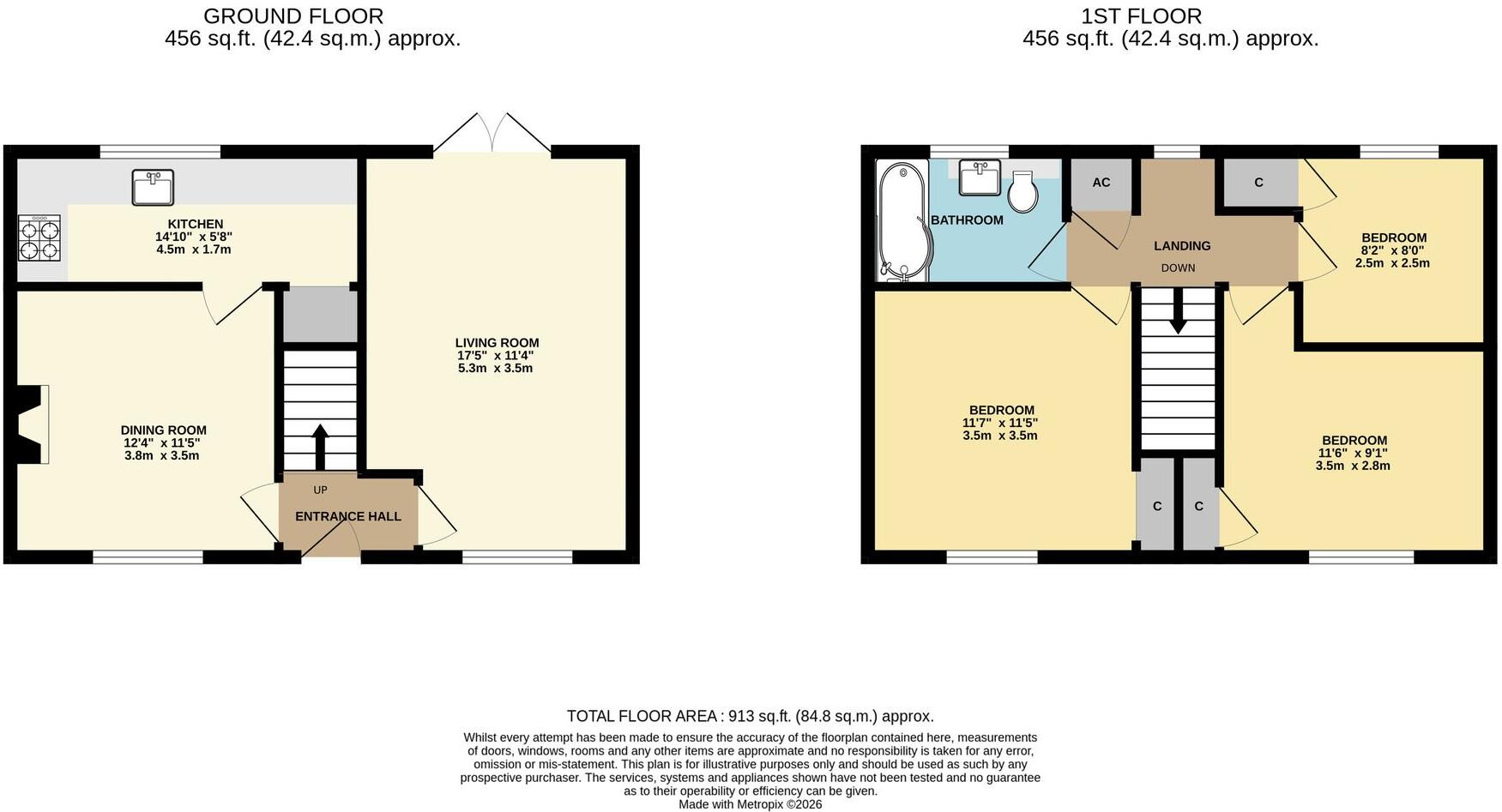 Claverton Estate, Stoulton, WR7 floorplan