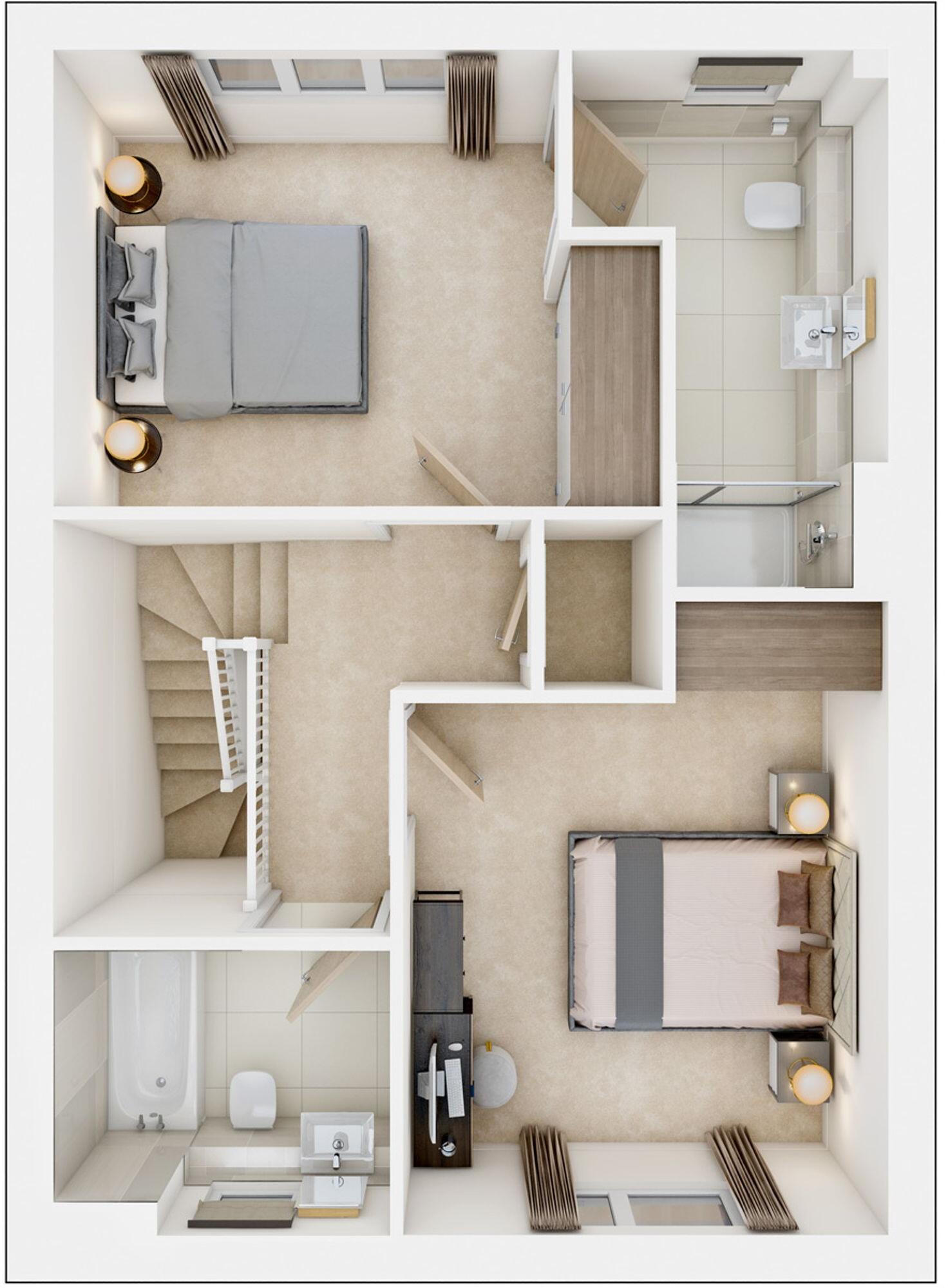 Plot 57 - The Clayton, London Road, Hassocks, BN6 9BF floorplan