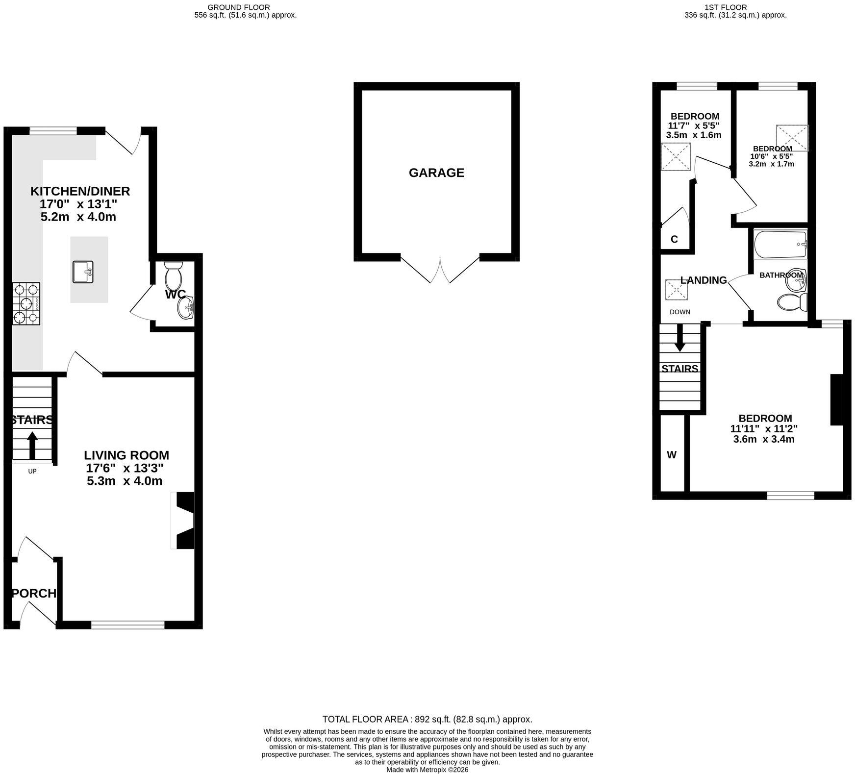 Broomhall, Worcester, WR5 floorplan