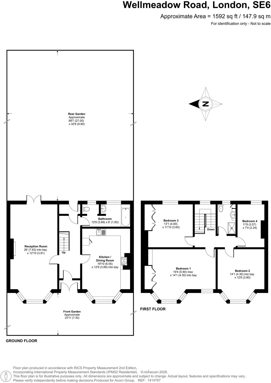 Wellmeadow Road, London floorplan