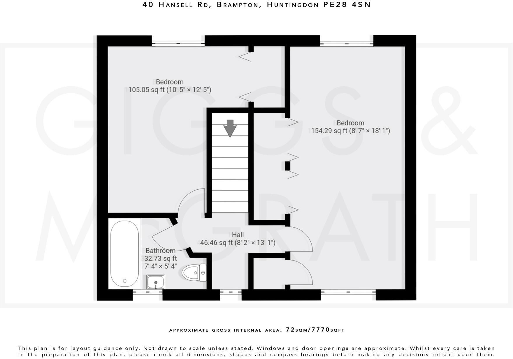 Hansell Road, Brampton, Huntingdon, Cambridgeshire, PE28 4SN floorplan