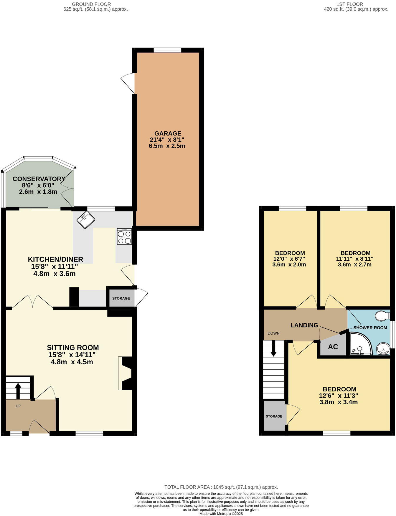 21, Chestnut Drive, Malvern, Worcestershire, WR14 floorplan