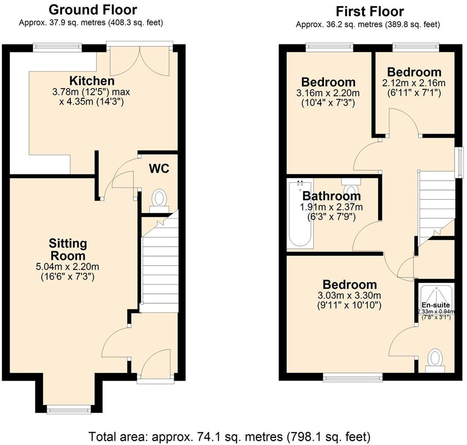 Elderfield, Worsley, M28 floorplan