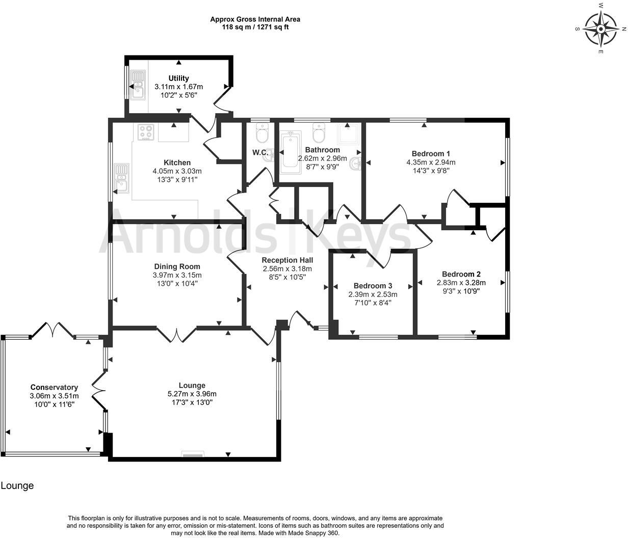 Uplands Park, Sheringham floorplan