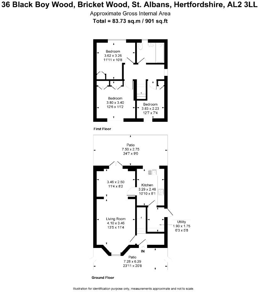 Black Boy Wood, Bricket Wood, St. Albans, Hertfordshire, AL2 floorplan