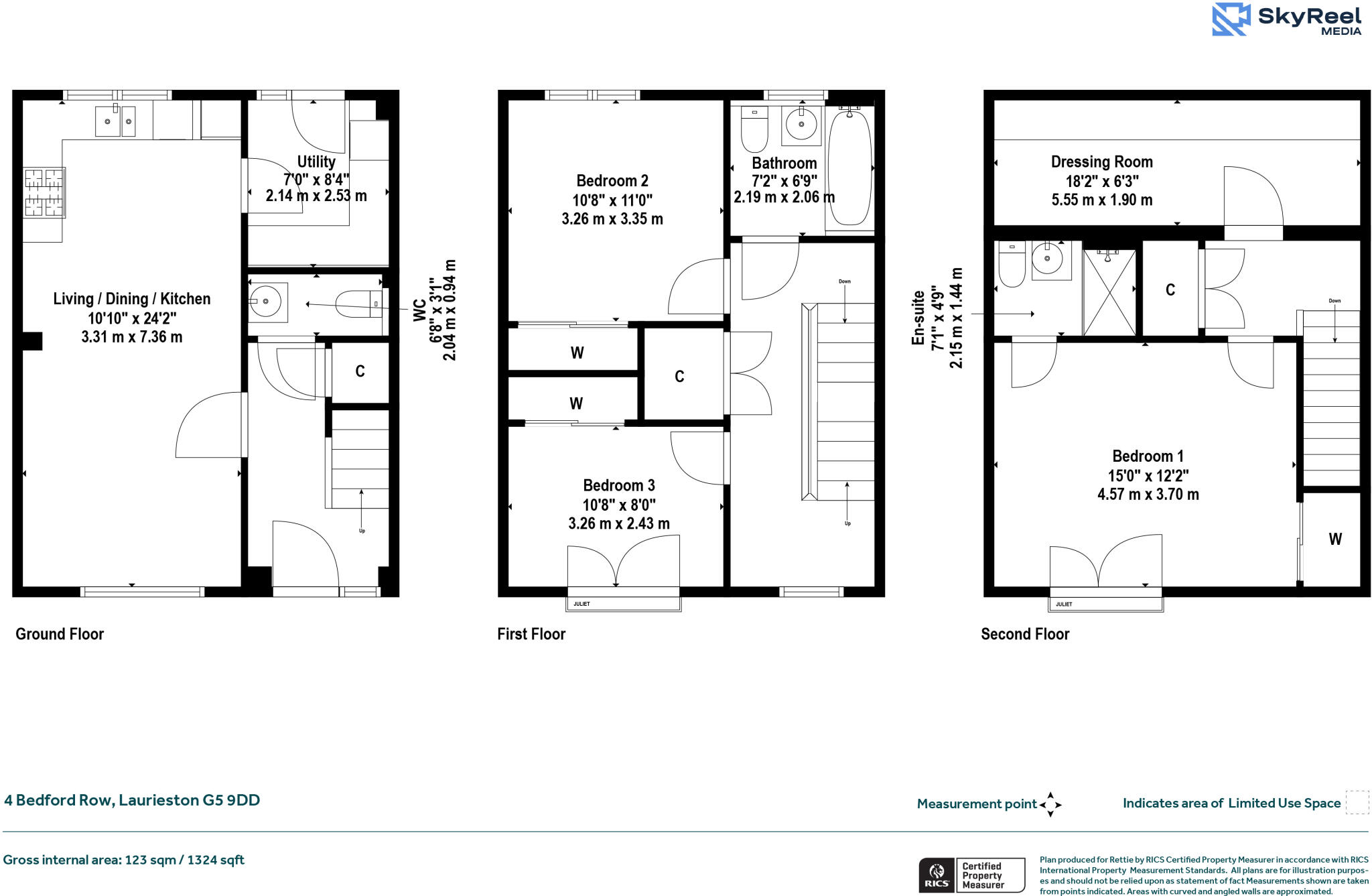 Bedford Row, Laurieston, Glasgow floorplan