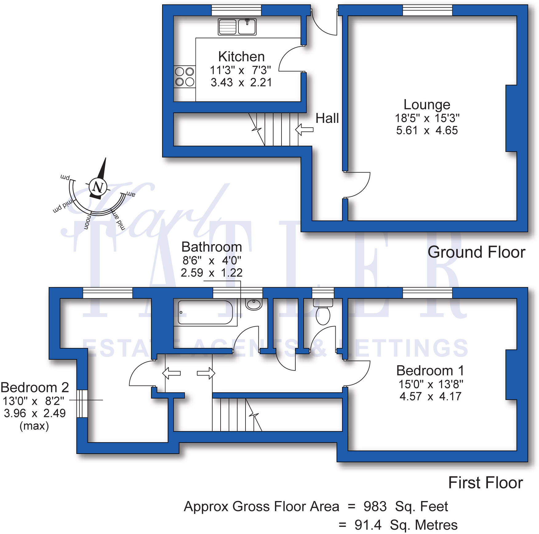 Caroline Place, Prenton floorplan