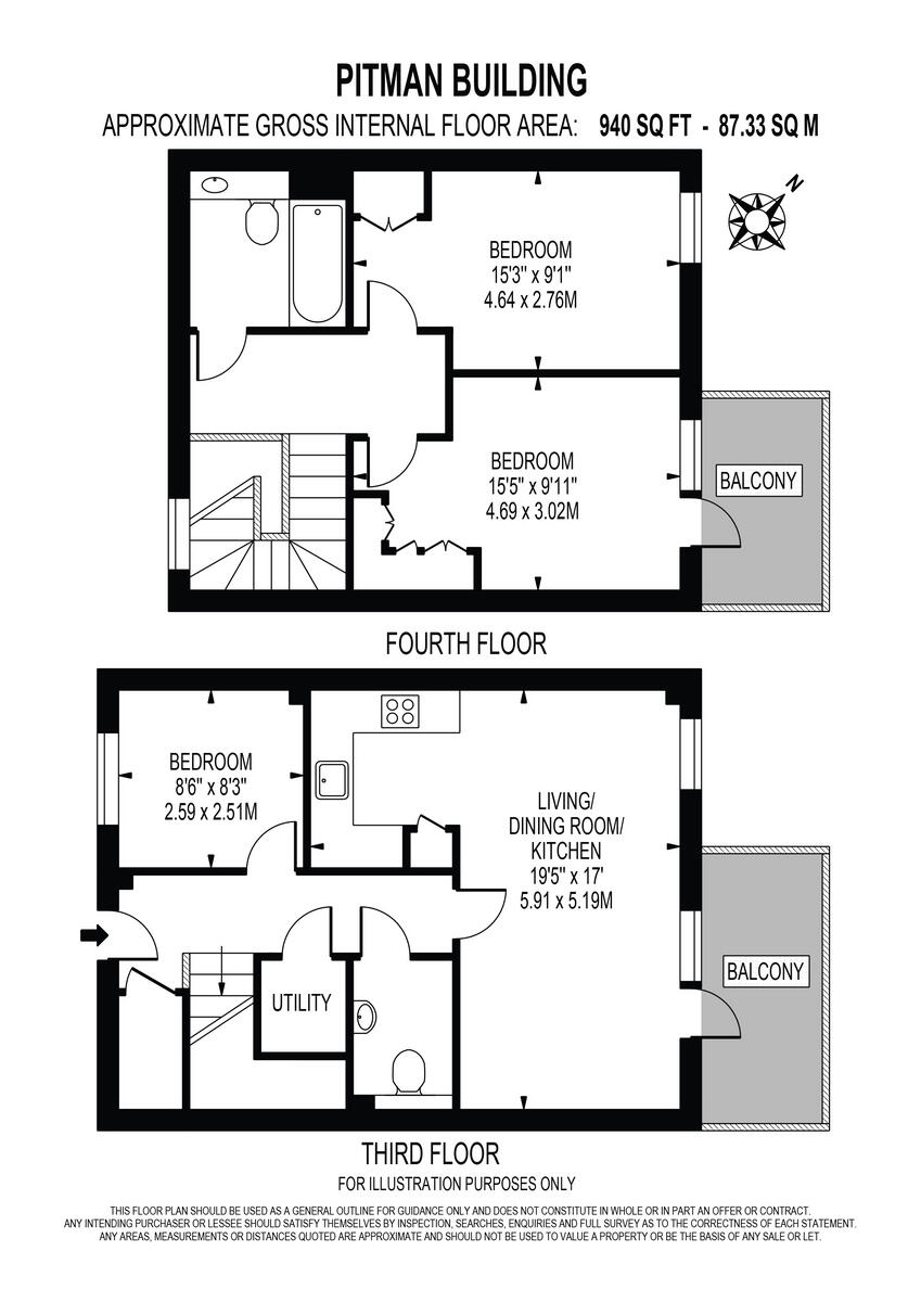 The Penthouse, Pitman Building, SE16 floorplan
