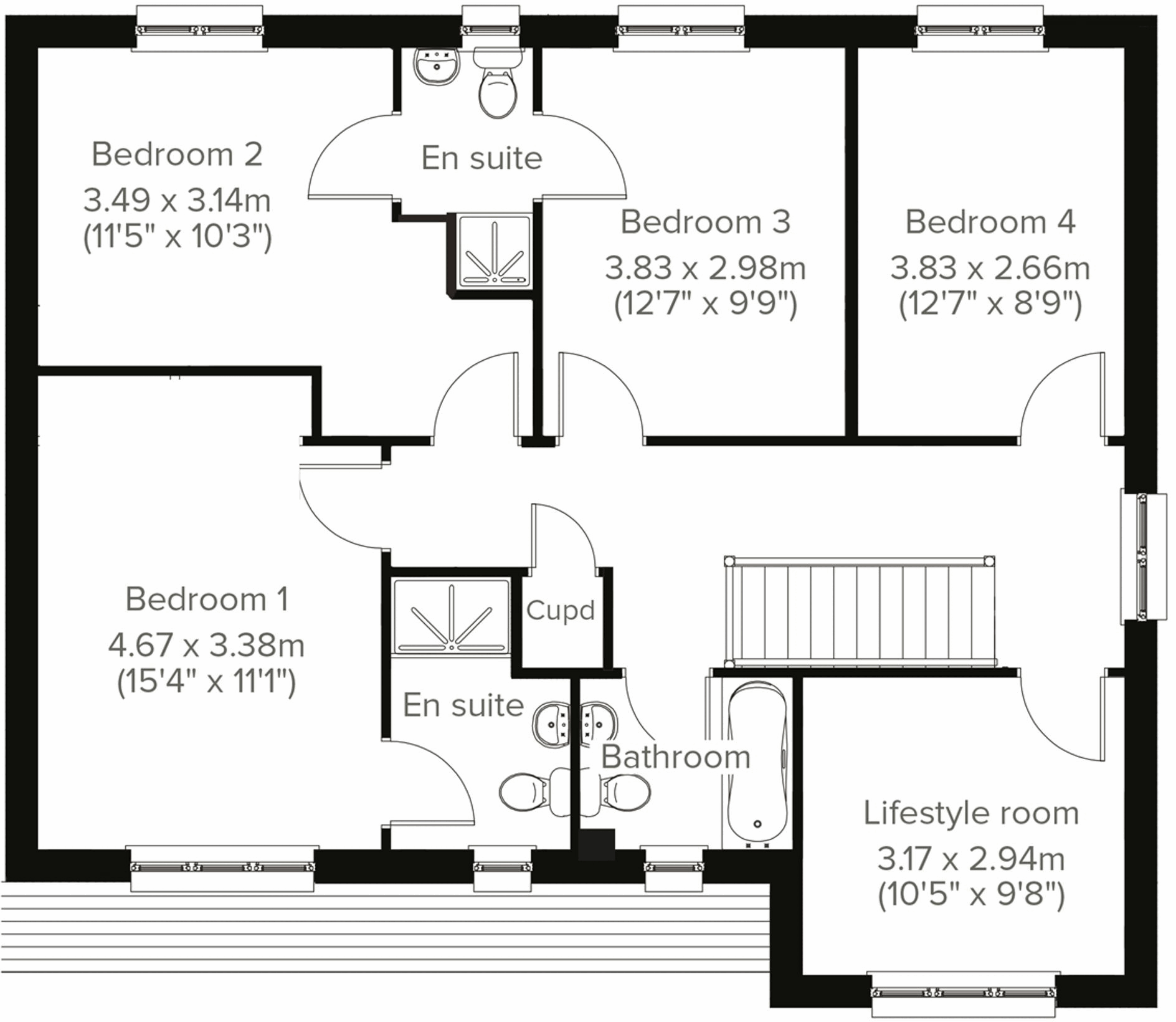 Plot 26 - The Stockbridge, Kinglass View, Bo'ness, EH51 floorplan