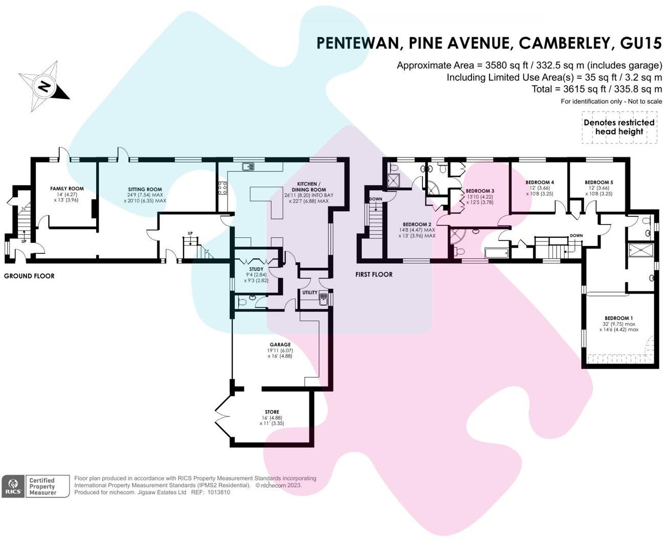 Pine Avenue, CAMBERLEY, CAMBERLEY, GU15 floorplan