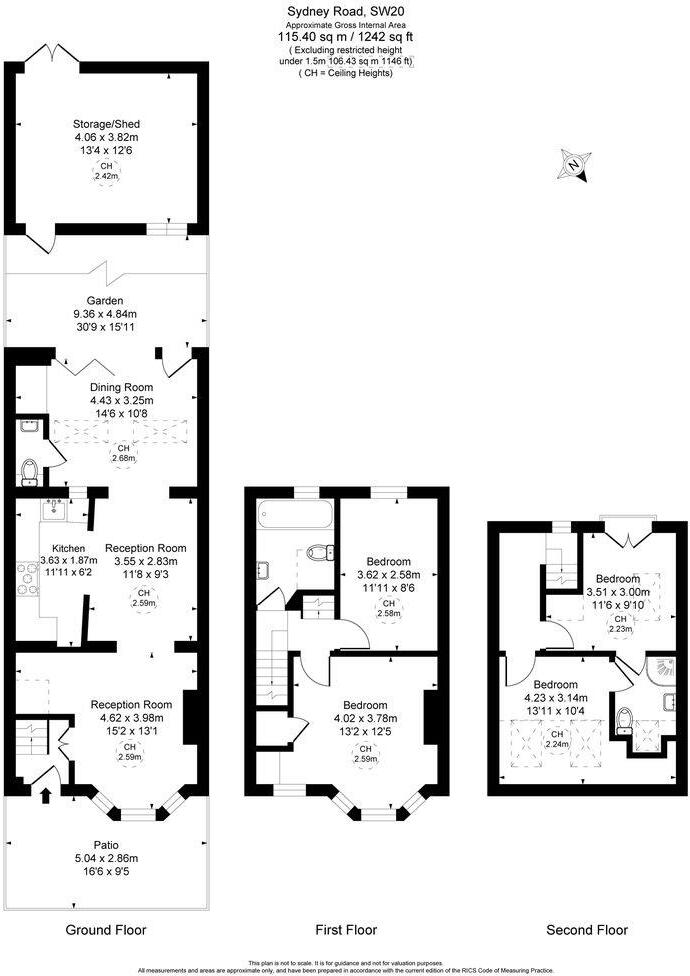 Sydney Road, Raynes Park floorplan